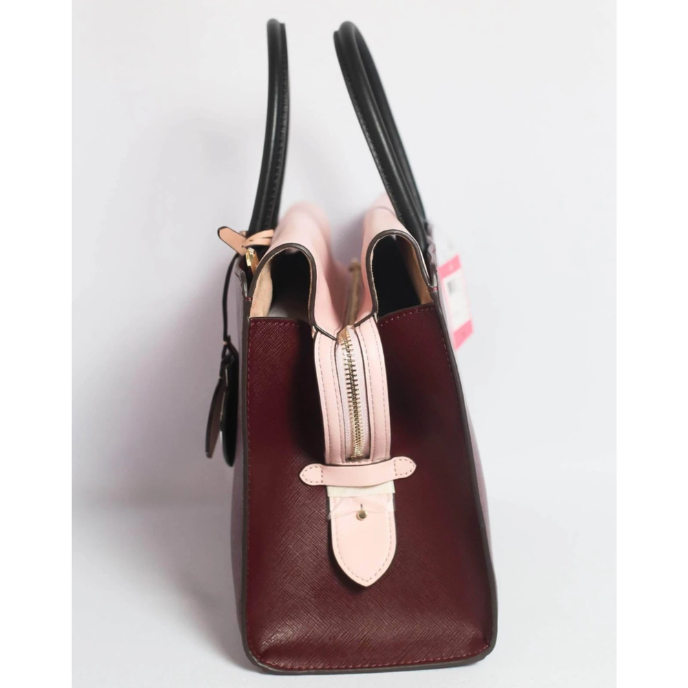 Kate Spade Spencer Cherrywood Red Pink Leather Satchel - Picture 5 of 9